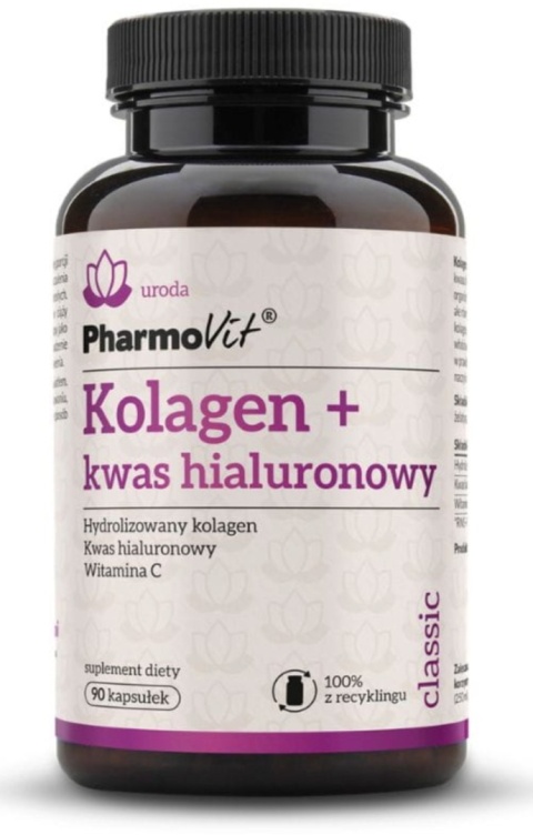 Pharmovit Kolagen + kwas hialuronowy 90 kapsułek Pharmovit Kolagen + kwas hialuronowy 90 kapsułek