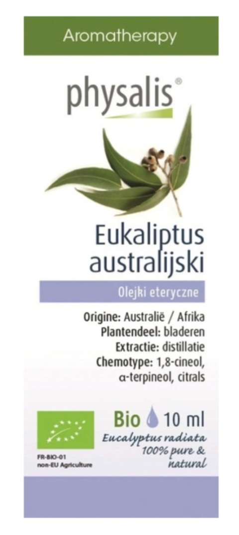 Physalis Olejek Eteryczny Eukaliptus Australijski BIO 10 ml Physalis Olejek Eteryczny Eukaliptus Australijski BIO 10 ml