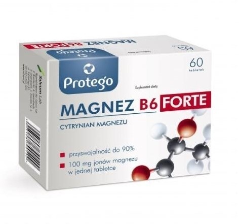 Protego Magnez B6 Forte 60 tabletek Protego Magnez B6 Forte 60 tabletek