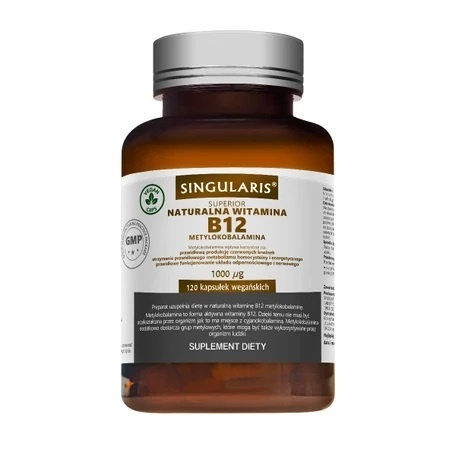 Singularis Naturalna Witamina B12 Metylokobalamina 120 kapsułek