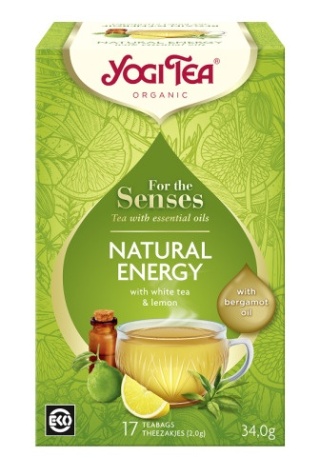 Yogi Tea Herbata Biała Dla Zmysłów Naturalna Energia BIO (17 x 2 g) 34 g