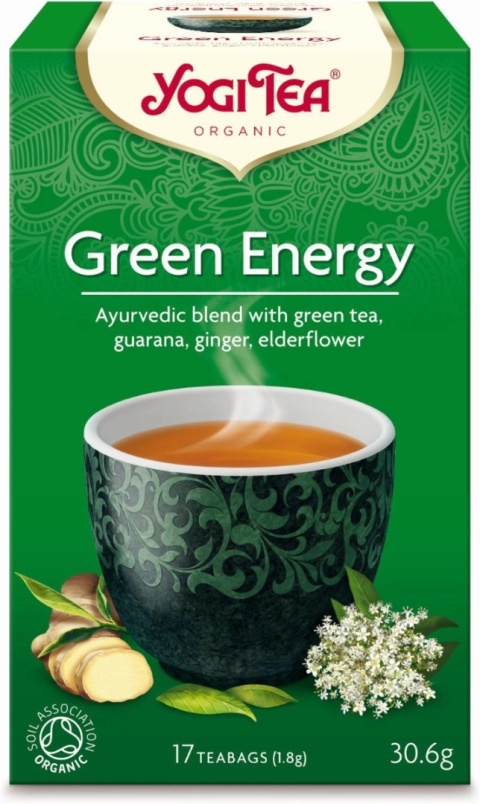 Yogi Tea Herbata Zielona Energia BIO (17 x 1,8 g) 30,6 g Yogi Tea Herbata Zielona Energia BIO (17 x 1,8 g) 30,6 g