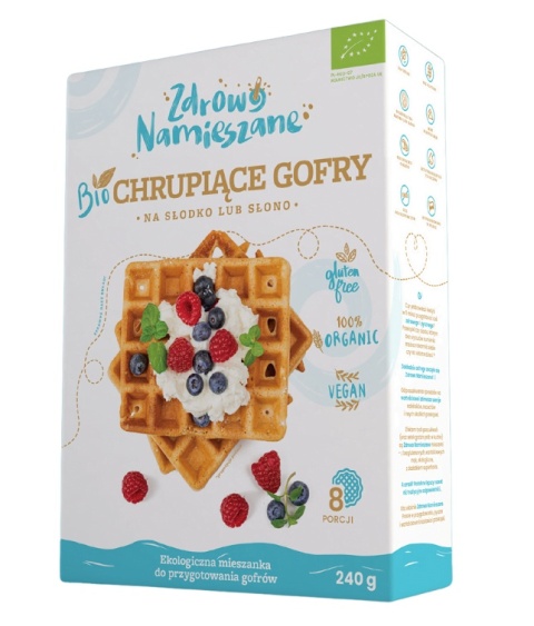 Zdrowo Namieszane Mieszanka Na Gofry Bezglutenowa BIO 240 g Zdrowo Namieszane Mieszanka Na Gofry Bezglutenowa BIO 240 g