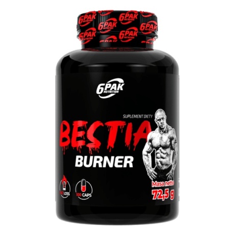 6PAK Bestia Burner 100 kapsułek 6PAK Bestia Burner 100 kapsułek
