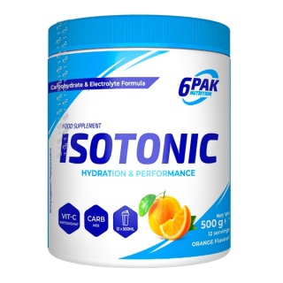 6PAK Izotonik 500g o smaku pomarańczowym