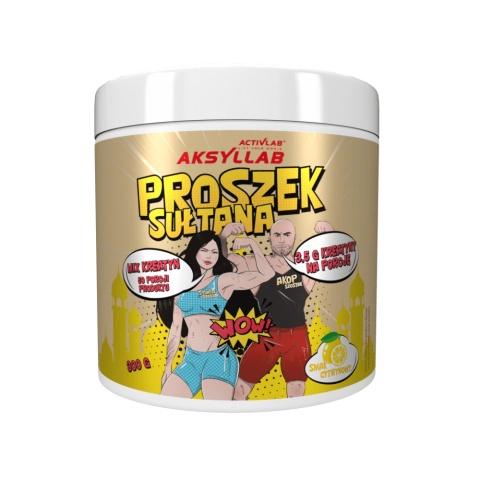 Activlab Aksyllab Proszek Sułtana kreatyna 300 g o smaku cytrynowym Activlab Aksyllab Proszek Sułtana kreatyna 300 g o smaku cytrynowym