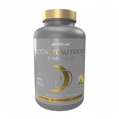 Activlab DODA D'EAU FOODS Immunelki 60 żelek o smaku cytryna-limonka Activlab DODA D'EAU FOODS Immunelki 60 żelek o smaku cytryna-limonka