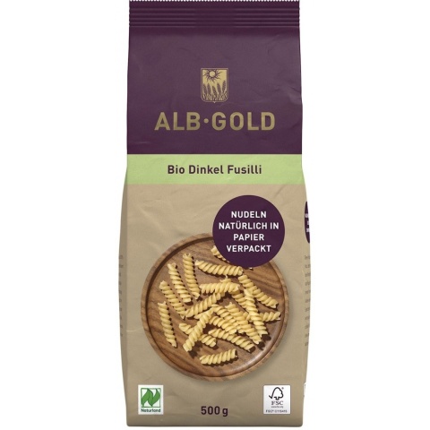 Alb Gold Makaron (Orkiszowy) Świderki BIO 500 g Alb Gold Makaron (Orkiszowy) Świderki BIO 500 g
