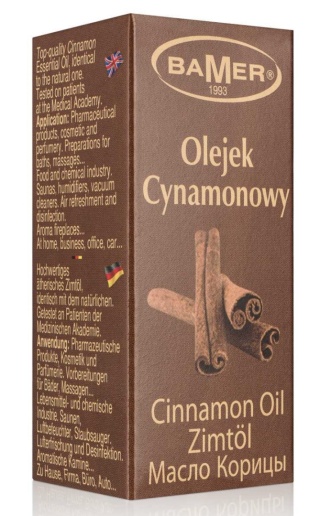 BAMER naturalny olejek eteryczny cynamonowy (z kory) z 7 ml