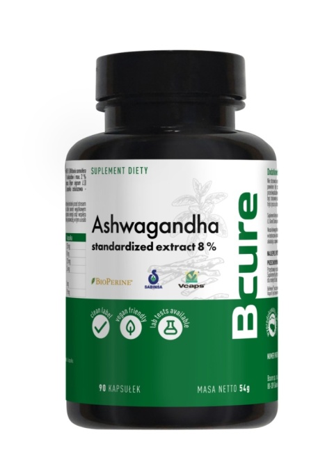 BCure Ashwagandha 90 kapsułek BCure Ashwagandha 90 kapsułek