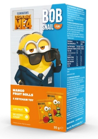 BOB SNAIL Przekąska mango + zabawka Minions 20 g