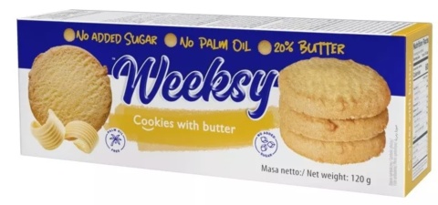 BOGUTTI Kruche ciasteczka maślane bez cukru 120g BOGUTTI Kruche ciasteczka maślane bez cukru 120g