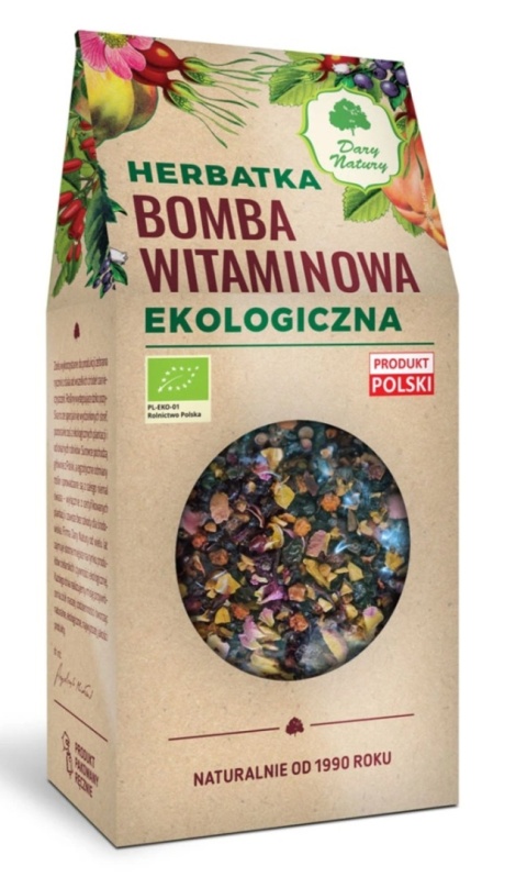 Dary Natury Herbatka Bomba Witaminowa BIO 200 g Dary Natury Herbatka Bomba Witaminowa BIO 200 g