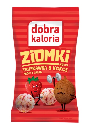 Dobra Kaloria Kulki Ziomki truskawka i kokos 24g