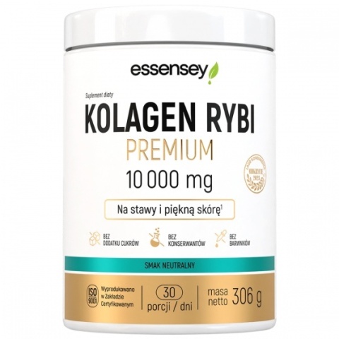 Essensey Kolagen Rybi Premium 10000 mg proszek 306 g smaku neutralny Essensey Kolagen Rybi Premium 10000 mg proszek 306 g smaku neutralny