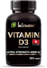 Intenson Witamina D3 4000 IU 365 kapsułek Intenson Witamina D3 4000 IU 365 kapsułek