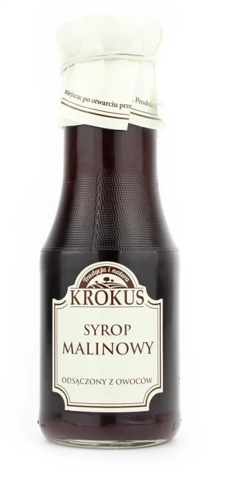 Krokus Syrop Malinowy Bezglutenowy 355 g (280 ml) Krokus Syrop Malinowy Bezglutenowy 355 g (280 ml)