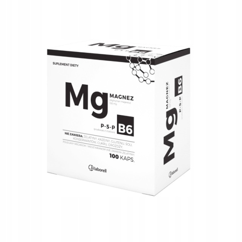 Laborell Magnez z witaminą B6 100 kapsułek Laborell Magnez z witaminą B6 100 kapsułek