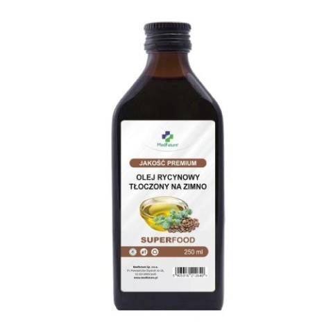 MedFuture Olej Rycynowy tłoczony na zimno 250ml MedFuture Olej Rycynowy tłoczony na zimno 250ml