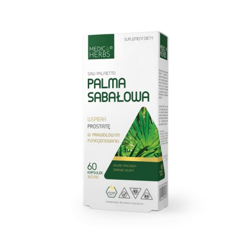 Medica Herbs Palma Sabałowa (Saw Palmetto) 60 kapsułek Medica Herbs Palma Sabałowa (Saw Palmetto) 60 kapsułek