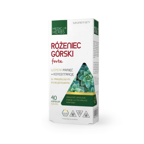Medica Herbs Różeniec Górski Forte 40 kapsułek Medica Herbs Różeniec Górski Forte 40 kapsułek