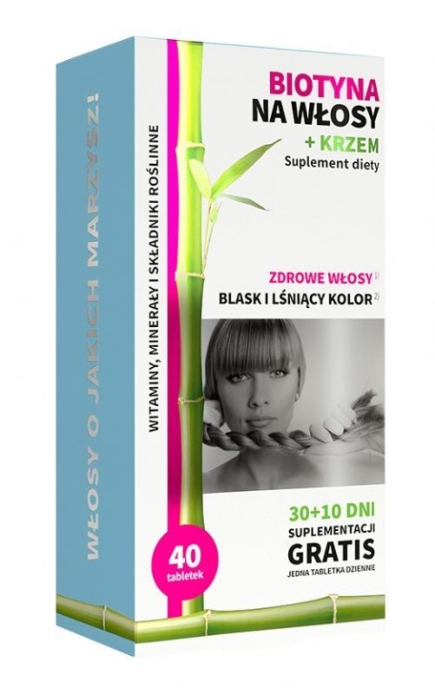Noble Health Biotyna na włosy + krzem 40 tabletek Noble Health Biotyna na włosy + krzem 40 tabletek