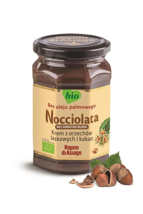 Nocciolata Krem Orzechy Laskowe I Kakao Bez Dodatku Mleka Bezglutenowy BIO 250 g Nocciolata Krem Orzechy Laskowe I Kakao Bez Dodatku Mleka Bezglutenowy BIO 250 g