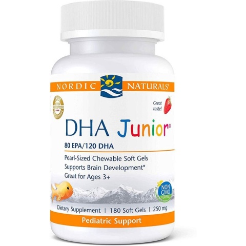 Nordic Naturals DHA Junior 250 mg 180 kapsułek Nordic Naturals DHA Junior 250 mg 180 kapsułek