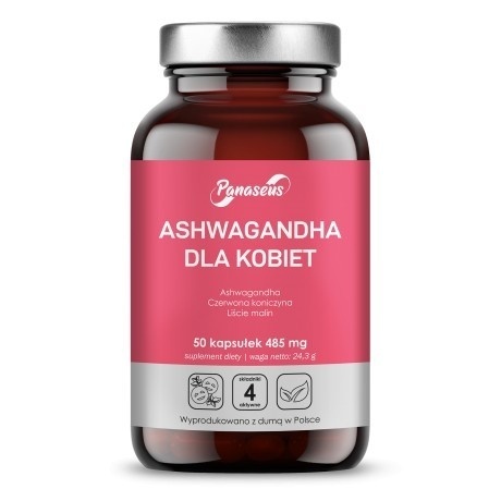 Panaseus Ashwagandha dla Kobiet 50 kapsułek Panaseus Ashwagandha dla Kobiet 50 kapsułek