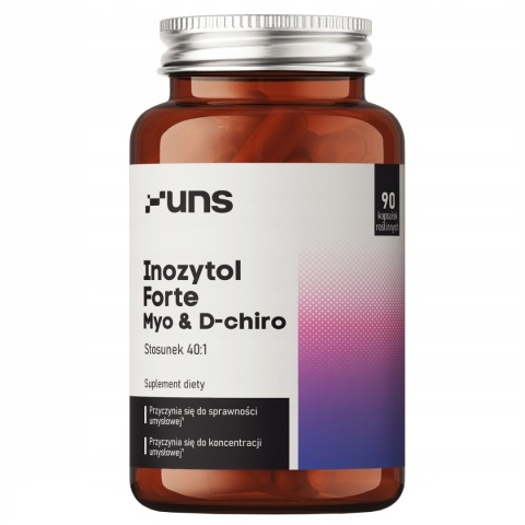 UNS Inozytol FORTE Myo & D-chiro 90 vege kapsułek UNS Inozytol FORTE Myo & D-chiro 90 vege kapsułek