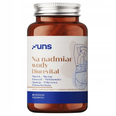UNS Na Nadmiar Wody DIUREVITAL 60 vege kapsułek UNS Na Nadmiar Wody DIUREVITAL 60 vege kapsułek