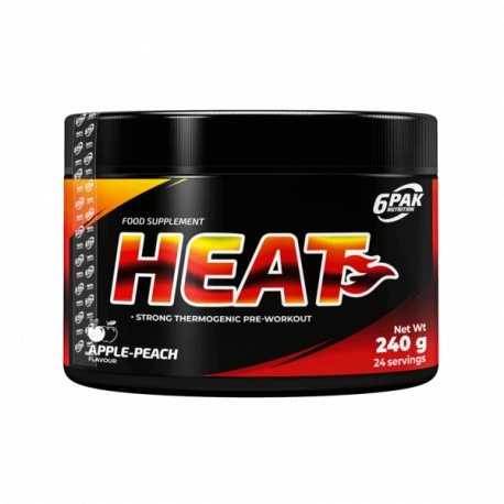 6PAK Heat o smaku brzoskwiniowo-jabłkowym 240g 6PAK Heat o smaku brzoskwiniowo-jabłkowym 240g