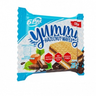 6PAK Yummy Hazelnut Wafer 25g