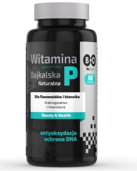 BIOORGANIC POLSKA Witamina P Bajkalska 60 kapsułek BIOORGANIC POLSKA Witamina P Bajkalska 60 kapsułek