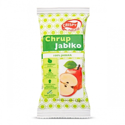 Crispy Natural Jabłko naturalne w kostce 12 g Crispy Natural Jabłko naturalne w kostce 12 g