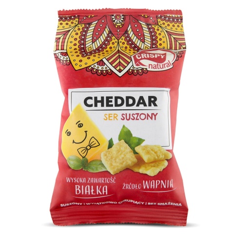 Crispy Natural Ser Cheddar suszony 15g Crispy Natural Ser Cheddar suszony 15g