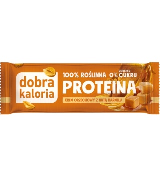 Dobra Kaloria Baton PROTEINA Krem orzechowy z nutą karmelu 42g