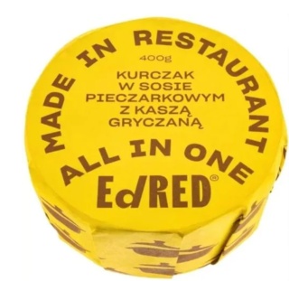 EdRED Kurczak W Sosie Pieczarkowym Z Kaszą Gryczaną 400 g