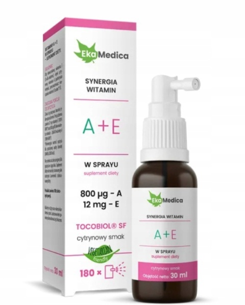 EkaMedica Witaminy A+E spray 30 ml EkaMedica Witaminy A+E spray 30 ml