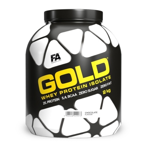 FA Gold Whey Protein Isolate 2 kg o smaku czekoladowym FA Gold Whey Protein Isolate 2 kg o smaku czekoladowym