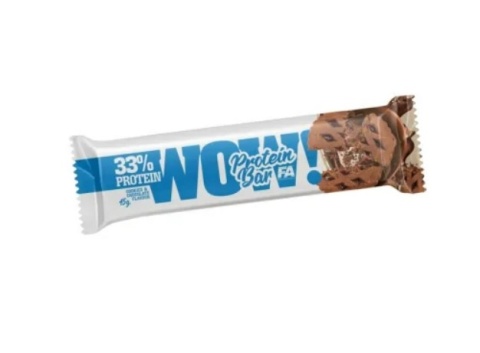 FA Wellness Line WOW! Protein Bar 45 g o smaku ciasteczkowo - czekoladowym FA Wellness Line WOW! Protein Bar 45 g o smaku ciasteczkowo - czekoladowym