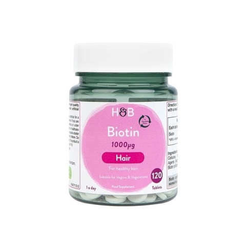 Holland & Barrett Biotyna 1000µg 120 tabletek Holland & Barrett Biotyna 1000µg 120 tabletek