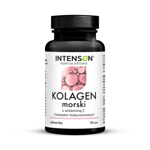 Intenson Kolagen morski + Witamina C + hialuron 120 tabletek Intenson Kolagen morski + Witamina C + hialuron 120 tabletek