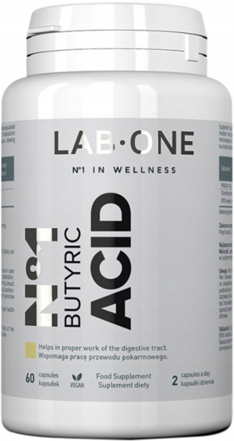 LAB ONE N°1 Butyric ACID 60 kapsułek LAB ONE N°1 Butyric ACID 60 kapsułek