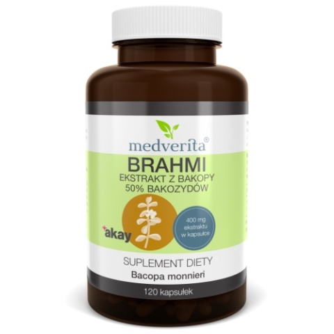 Medverita Brahmi 400 mg 120 kapsułek Medverita Brahmi 400 mg 120 kapsułek