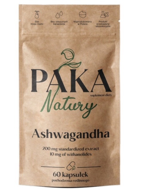 Paka Natury Ashwagandha 60 kapsułek Paka Natury Ashwagandha 60 kapsułek