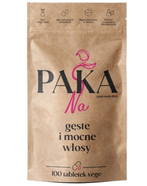 Paka Natury Na gęste i mocne włosy 100 tabletek wege Paka Natury Na gęste i mocne włosy 100 tabletek wege