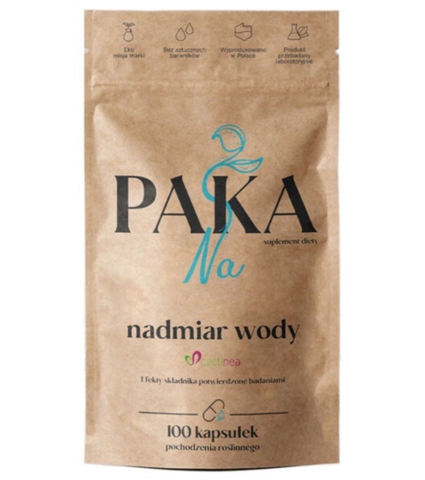 Paka Natury Na nadmiar wody 100 kapsułek Paka Natury Na nadmiar wody 100 kapsułek