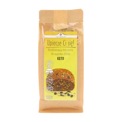 Pięć Przemian Mieszanka Do Wypieku Chleba Bezglutenowa KETO 500 g