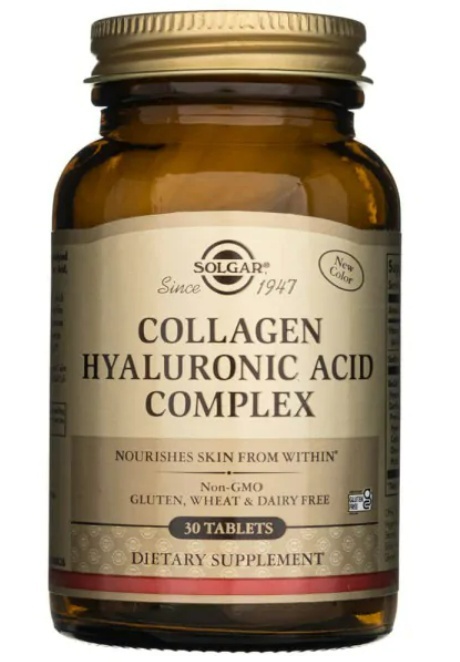 Solgar Kolagen i kwas hialuronowy 120mg 30 tabletek Solgar Kolagen i kwas hialuronowy 120mg 30 tabletek